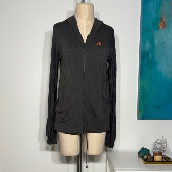 Cop.Copine Charcoal Hooded Utility Jacket